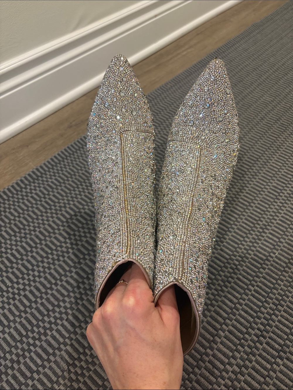 Betsey Johnson Cady Rhinestone Embellished Boots - Picture 6 of 6